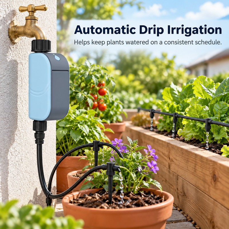 Smart WiFi Garden Watering Timer for Irrigation – Automatic Outdoor