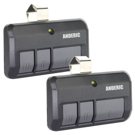 [2 Pack] Anderic 893LM 3-Button Remote for Yellow Learn Button of Chamberlain & Liftmaster Garage Door Opener Security+ 2.0 myQ Works 953ESTD 950ESTD 891LM
