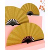 Luxeloon Folding Hand Fans, Popping Fan Rave Fan for Line