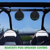 Two Small Black Heavy Duty Marine Wakeboard Tower Pod Speaker