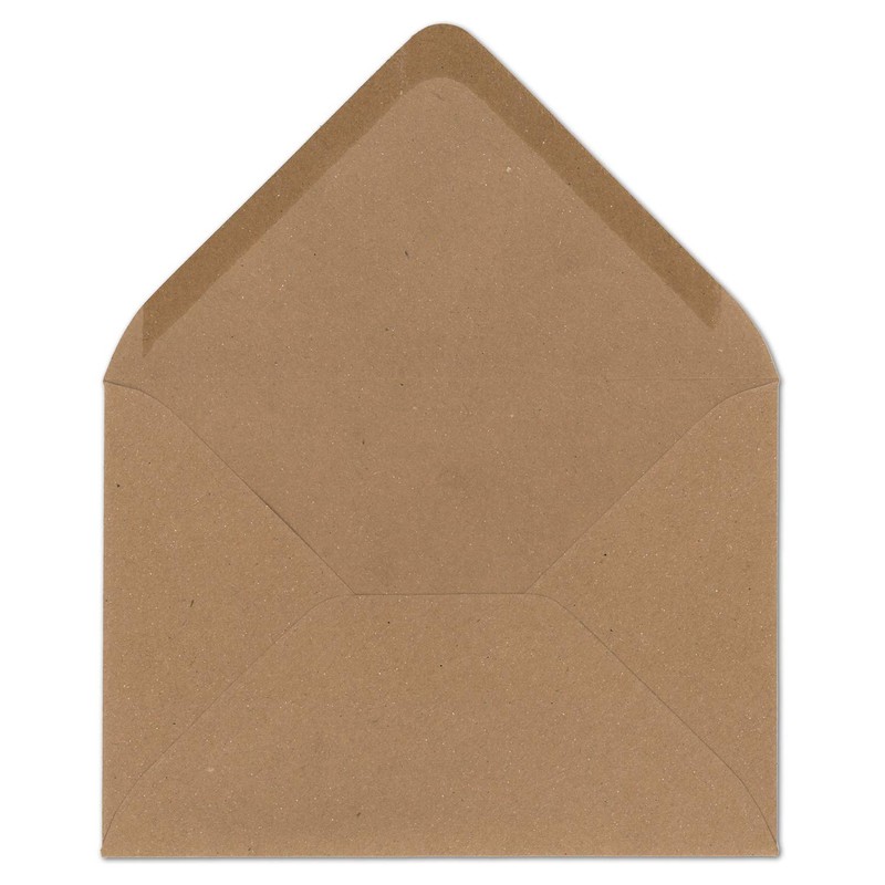 Glüxx Agent 25 x Kraft paper envelopes DIN C5 brown