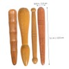 COLLBATH 4pcs Foot Massage Sticks Wooden Massage Bar Pressure Point