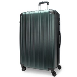 World Traveler Kemyer Quest Hardside Lightweight Expandable Spinner Suitcase Luggage, British Green, 29-inch