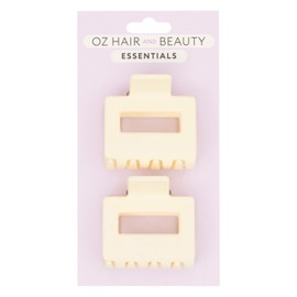 Oz Essentials Mini Claw Clip Duo - Cream