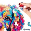 Figured'Art Wooden Puzzle for Adults and Children, 200 Pieces, Animals,