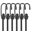 Kshineni 60 inch(150cm) Bungee Cords with Hooks, 6 Pcs Heavy