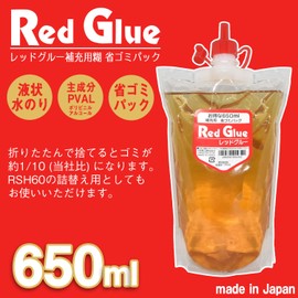 Fueki RSS65 Red Glue Liquid Glue Refill 22.0 fl oz (650 ml) Garbage Pack