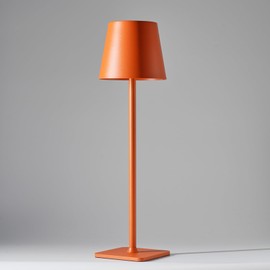 HAJINLU Cordless Table Lamp Battery Operated Rechargeable for Dinning Table Home Decor Bedside Nightstand Small Night Light (Orange)