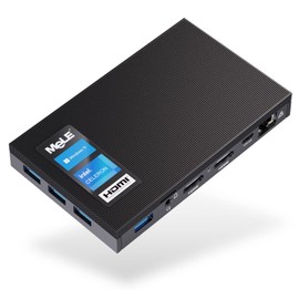 MeLE Quieter2Q Fanless Mini PC Windows 11 Pro Celeron J4125 4GB 64GB Mini PC Quad Core Mini Desktop Computer 4K Dual WiFi for Office, Business, Company, School, Home Office Work