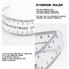 LNQ LUNIQI 1 x Eyebrow Microblading Ruler, Digital Eyebrow Ruler,