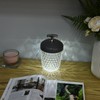 LED Crystal Table Lamp 3 Color Dimming USB Rechargeable Night