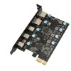 UP5300 5 Ports USB 3.1 PCIe Expansion Card 5Gbps Fast