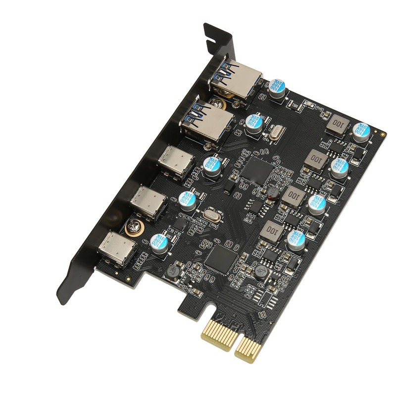 UP5300 5 Ports USB 3.1 PCIe Expansion Card 5Gbps Fast