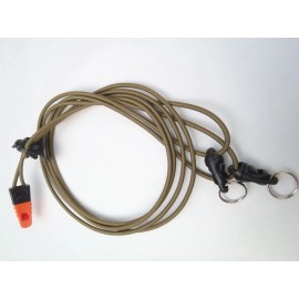 RYO Extra Large Ultra Light Bino Harness with safety whistle by Rick Young Outdoors - Safety Orange