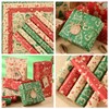 6 Sheets of Christmas Wrapping Paper with 2 Rolls of
