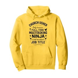 Funny Church Volunteer Usher Uniform Pullover Hoodie