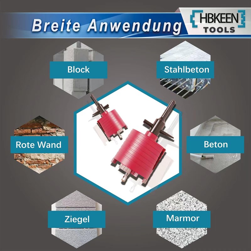 HBKEEN Diamond Can Countersink 72 mm Can Countersink Concrete Core