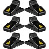 Black Instant Kill Rat Traps - 6 Pack, Quick Setup,