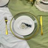 DaCakeWS 13-Inch Acrylic Clear Charger Plates Set of 10pcs -