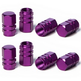 Circuit Performance VC2 Series Purple Aluminum Valve Stem Caps (8 Pieces)