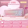YUNZII C98 Cute Wireless Mechanical Keyboard(Pink Mao, Candy Switch)