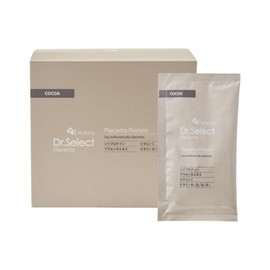 Dr. Select Excellence Placenta Protein, Cocoa Flavor, 0.7 oz (20 g) x 30 Packets, Soy Protein