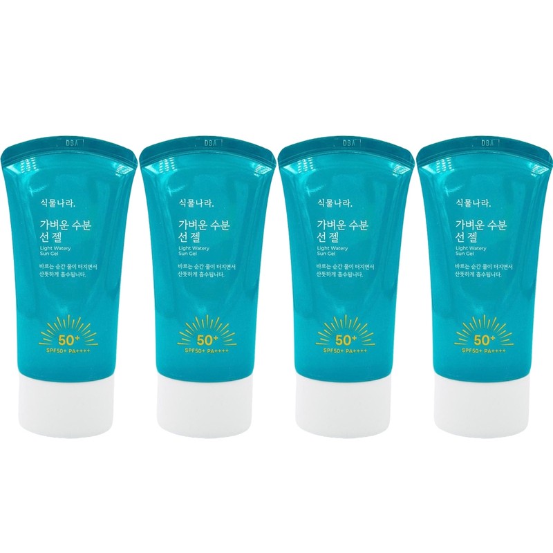NEW Plant Nara Light Moisture Sun Gel 60ml x 4