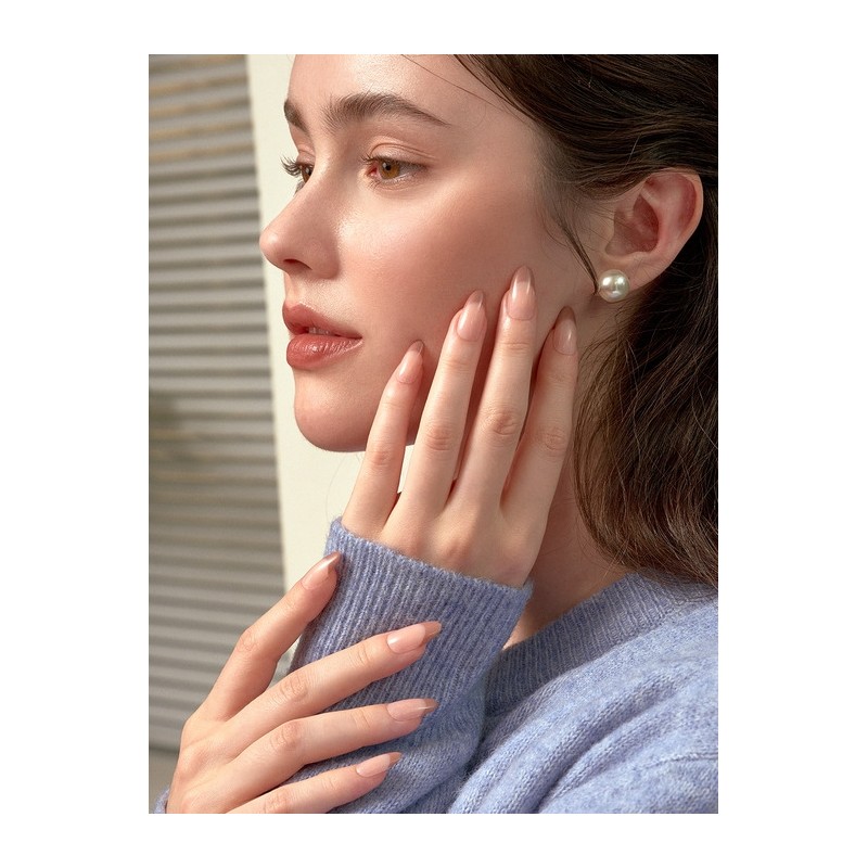 Reusable Nail Tip Cafe Latte (Almond) / 리유저블 네일팁 카페