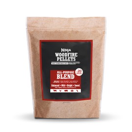 Ninja XSKOP2RL Woodfire Pellets, All Purpose Blend 2-lb Bag, up to 20 Cooking Sessions, 100% Real Wood Pellets, Only Compatible with Ninja Woodfire Grills & Ovens, All Purpose Blend