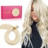 WENNALIFE Nano Bead Hair Extensions Human Hair, 50g 100s 14