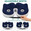Ergonomic Memory Foam Seat Cushion with Adjustable Width & Dual