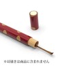 Domestic Bamboo Lacquered Gold Foil Earpick Holder Portable (2. Red)