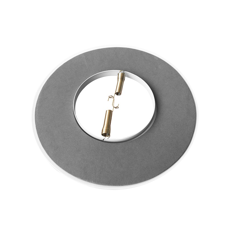 [6-Pack] PROCURU 6" Open Metal Ring Trim for Recessed Can