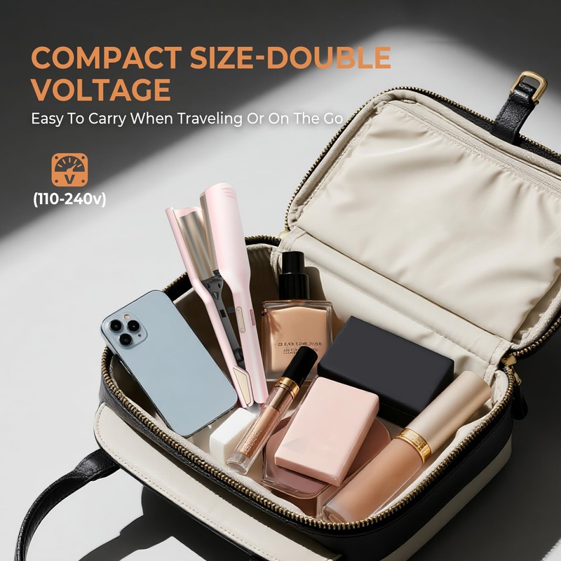 Waver Hair Tool,Mini Waver Curling Iron，Curling Iron Hair Crimper Waver，Ionic