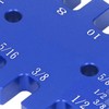 Dovetail Jig Tenon Caliper Aluminum Metric Imperial Scale Card Measuring
