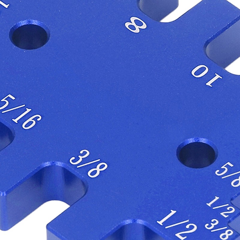 Dovetail Jig Tenon Caliper Aluminum Metric Imperial Scale Card Measuring