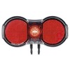 Busch & Müller Unisex - Adult Toplight Flat Plus LED Pannier Rack Rear Light, Red, Transparent, One Size