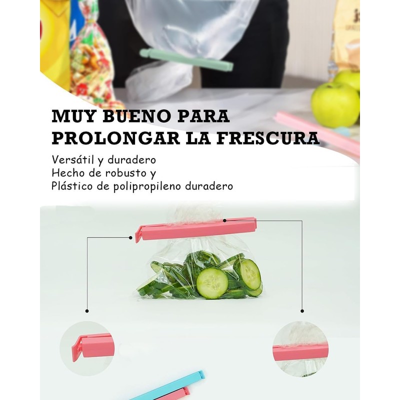 30 Piezas Pinzas Para Bolsas De Alimentos,Clips Para Bolsas De