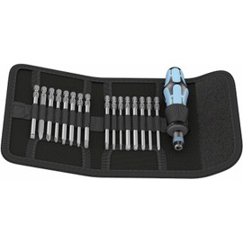 Wera 05071116001 Tool Set, Kraftform Kompakt 60, Stainless Steel, 17-Piece Set