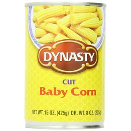 Dynasty Baby Corn, Cut, 15 Ounce (Pack of 12)