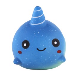 ANBOOR Squishies Galaxy Wal Einhorn Langsam Steigend Quetschen Squeeze Spielzeug Süße Tiere Slow Rising Antistress Squishies Spielzeug für Kinder Erwachsene Ostern Deko (8 * 12 * 9cm, 1 Stück)