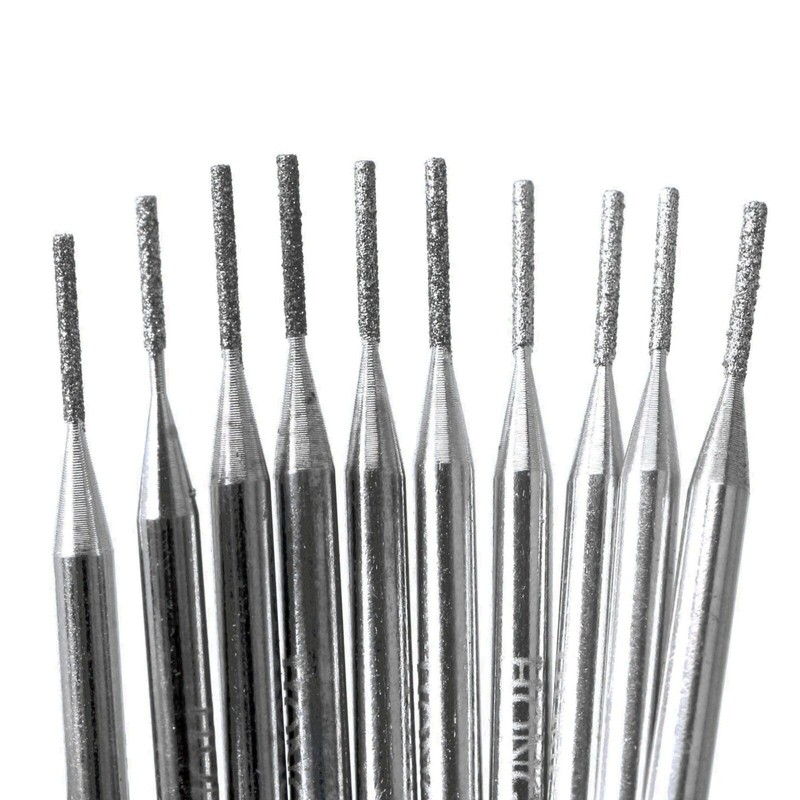 JINGLING 30 Pcs 1mm Diamond Drill Bits for Stone Ceramic