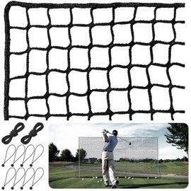 Parslue Golf Practice Net,10X20ft Heavy Duty Nylon Golf Hitting Net,Golf Net Outdoor Indoor with Wire Hanging Kit,Golf Nets for Backyard Driving，Golf,Baseball, Hockey, Soccer