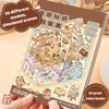 HTTDSLF 3D House Stickers, Miniature House Sticker 3D Sticker Scene,