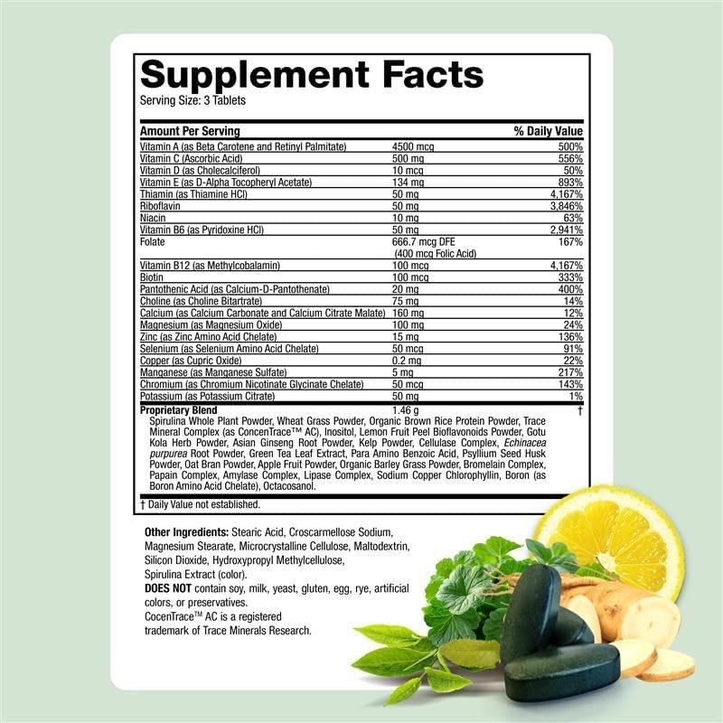 Life's Fortune Whole Food Multivitamin & Mineral, Advanced Energy Support