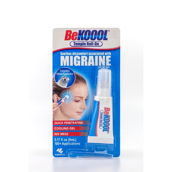 BeKoool Migraine Roll on, Transparent, One Size