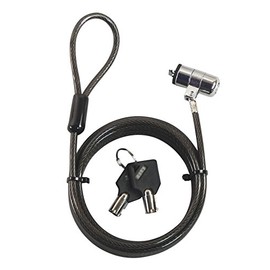 Sendt 10 Foot Black Notebook/Laptop Keyed Lock Security Cable Extra Long!