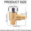 RV Vacuum Breaker Check Valve, Brass Camper Trailer Flusher Check