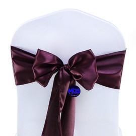 MDS 10 satén arco faja boda g cubierta silla diseño de decoración más de 30 colores