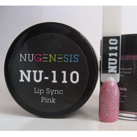 NuGenesis Nail Dipping Powder Color 1.5oz/43g Jar - (NU110 Lip SYNC Pink)